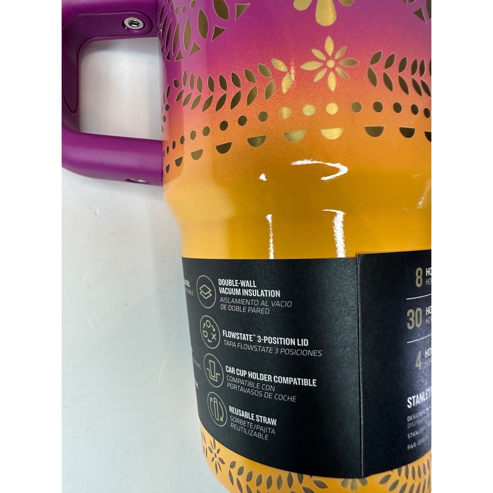 Stanley The Flowstate Quencher H2.0 Tumbler 20 Oz Sunset Cruise Tumbler w/ Straw - Picture 7 of 9